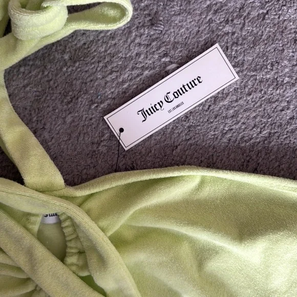 Juicy Couture Yellow Terry Cloth Dress Coverup Exclusive UO S NWT Keyhole Mini - Picture 6 of 7